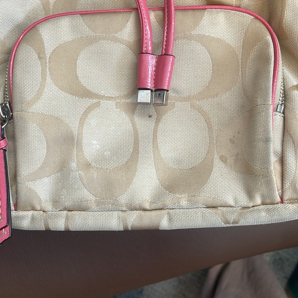 COACH 21928 SIGNATURE STRIPE BACKPACK W/ 2 tags - Picture 4 of 12